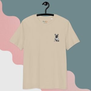 T-shirt unisexe en coton bio « Bouledogue français »